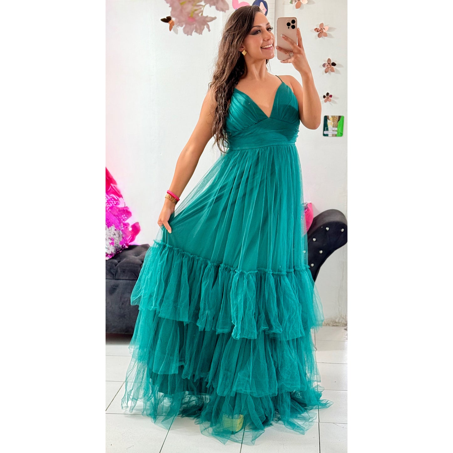 Vestido largo de Tul
