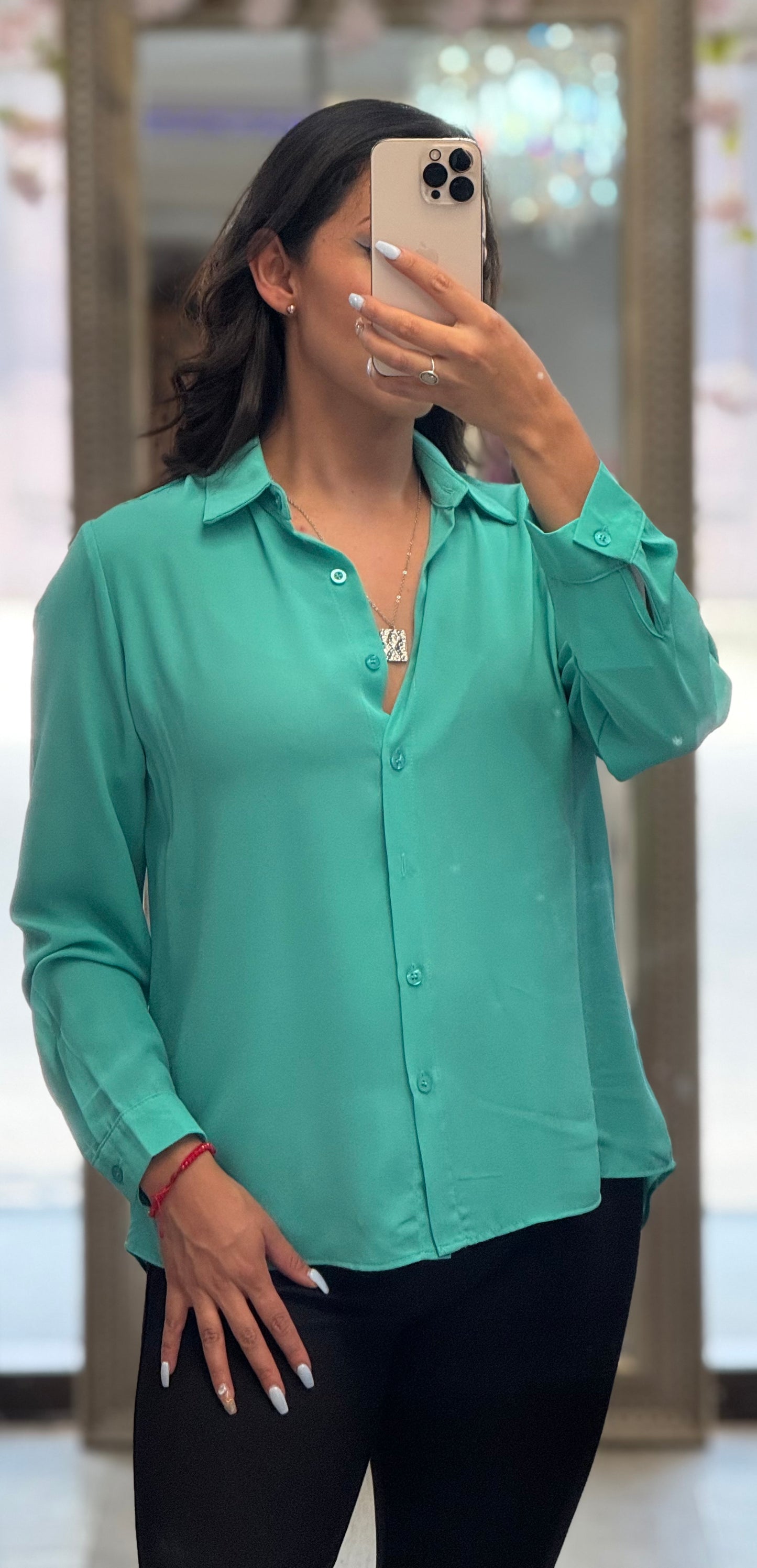 Blusa manga larga dama elegante