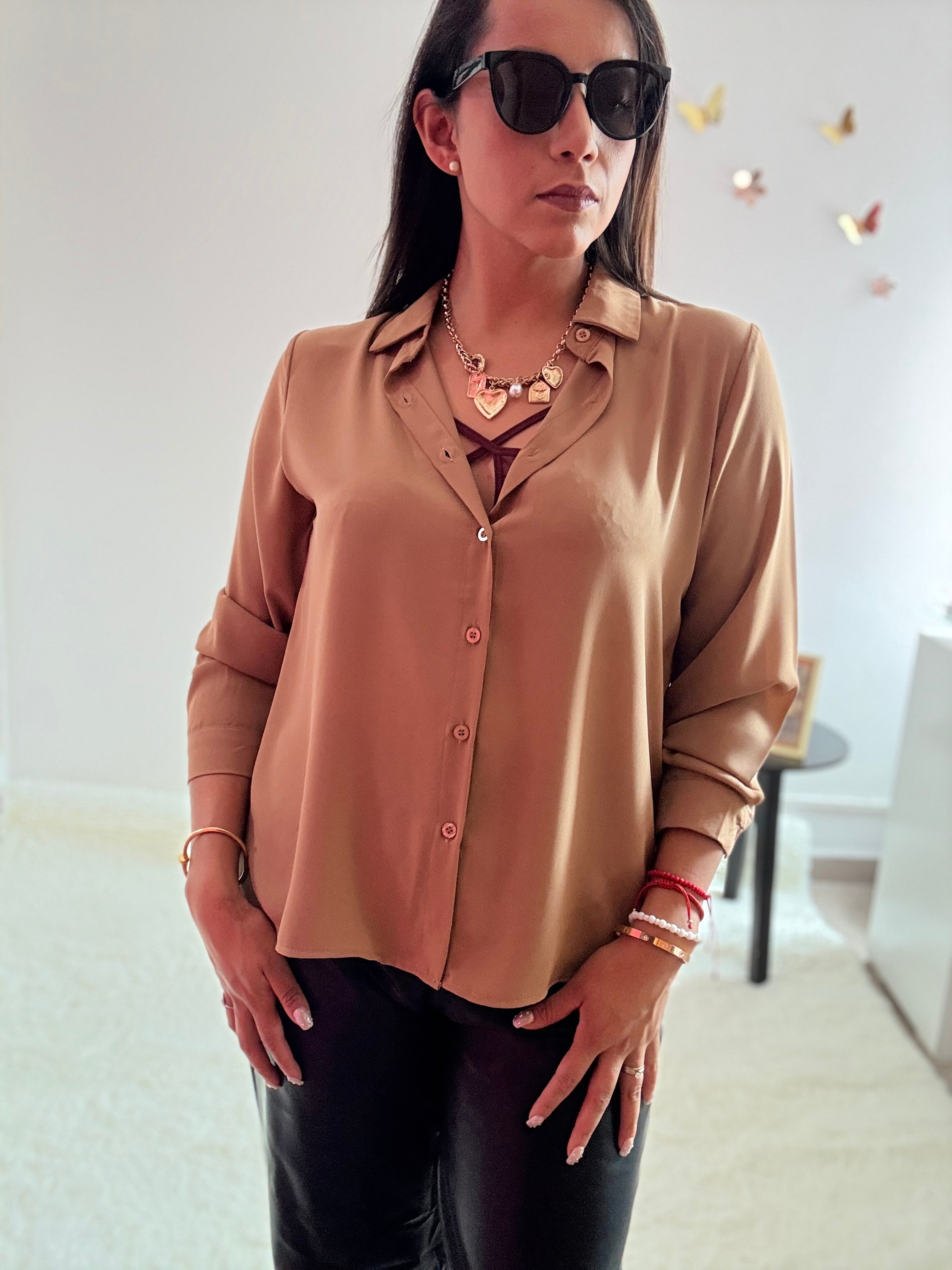 Blusa ligera manga larga