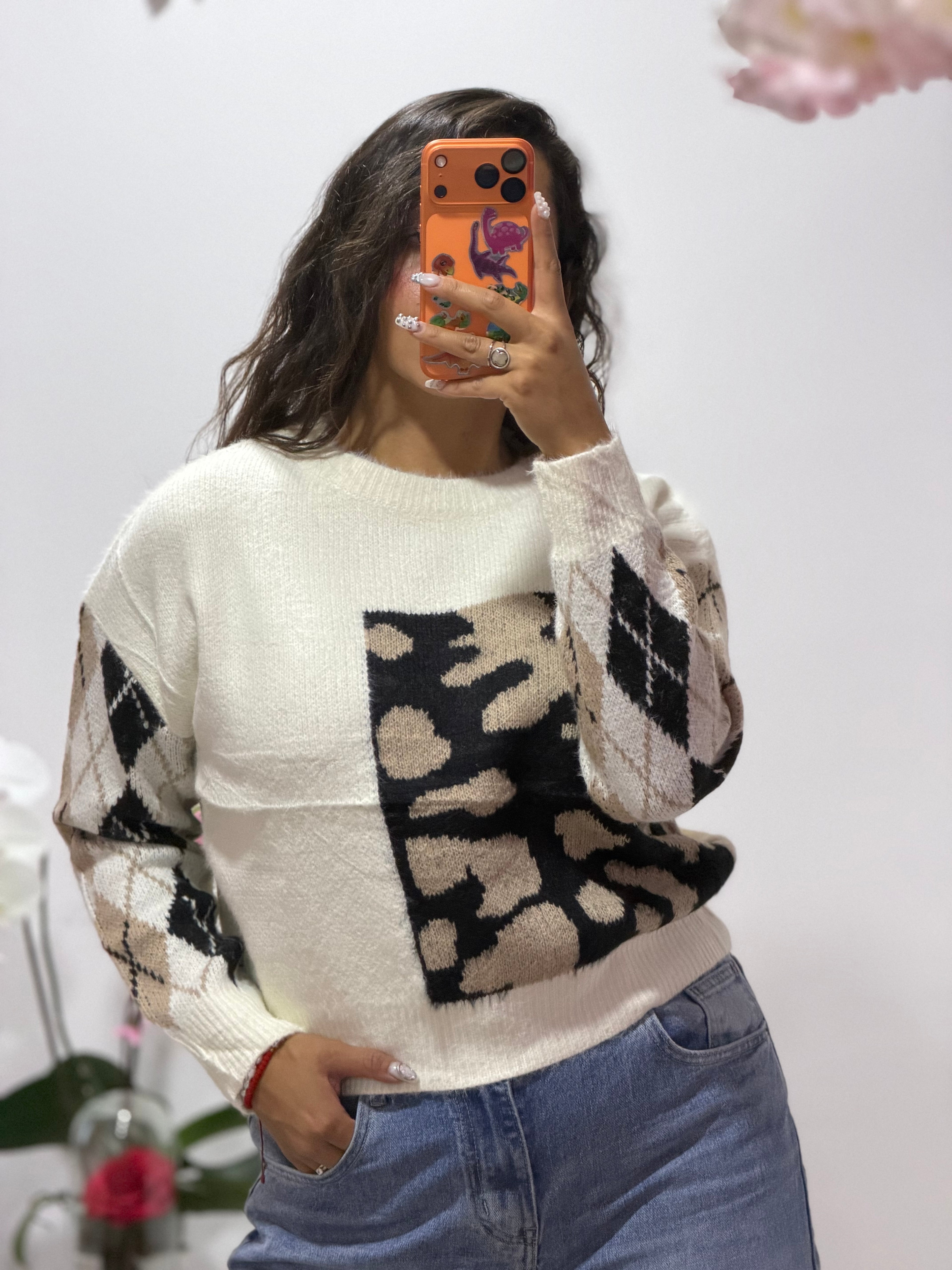 Suéter estampado