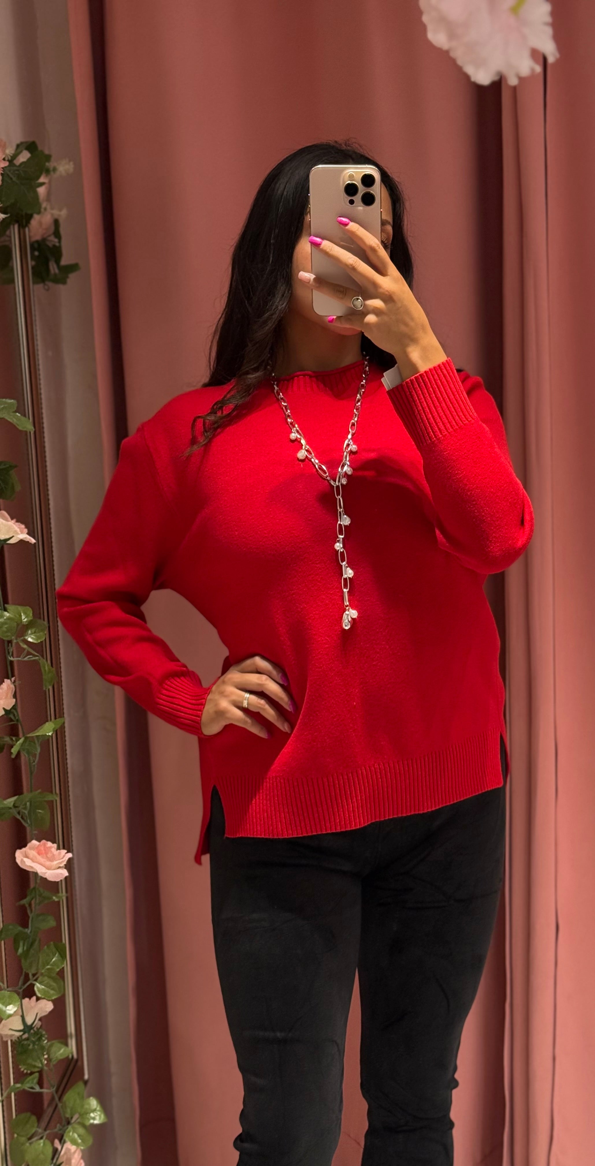 Suéter cuello redondo