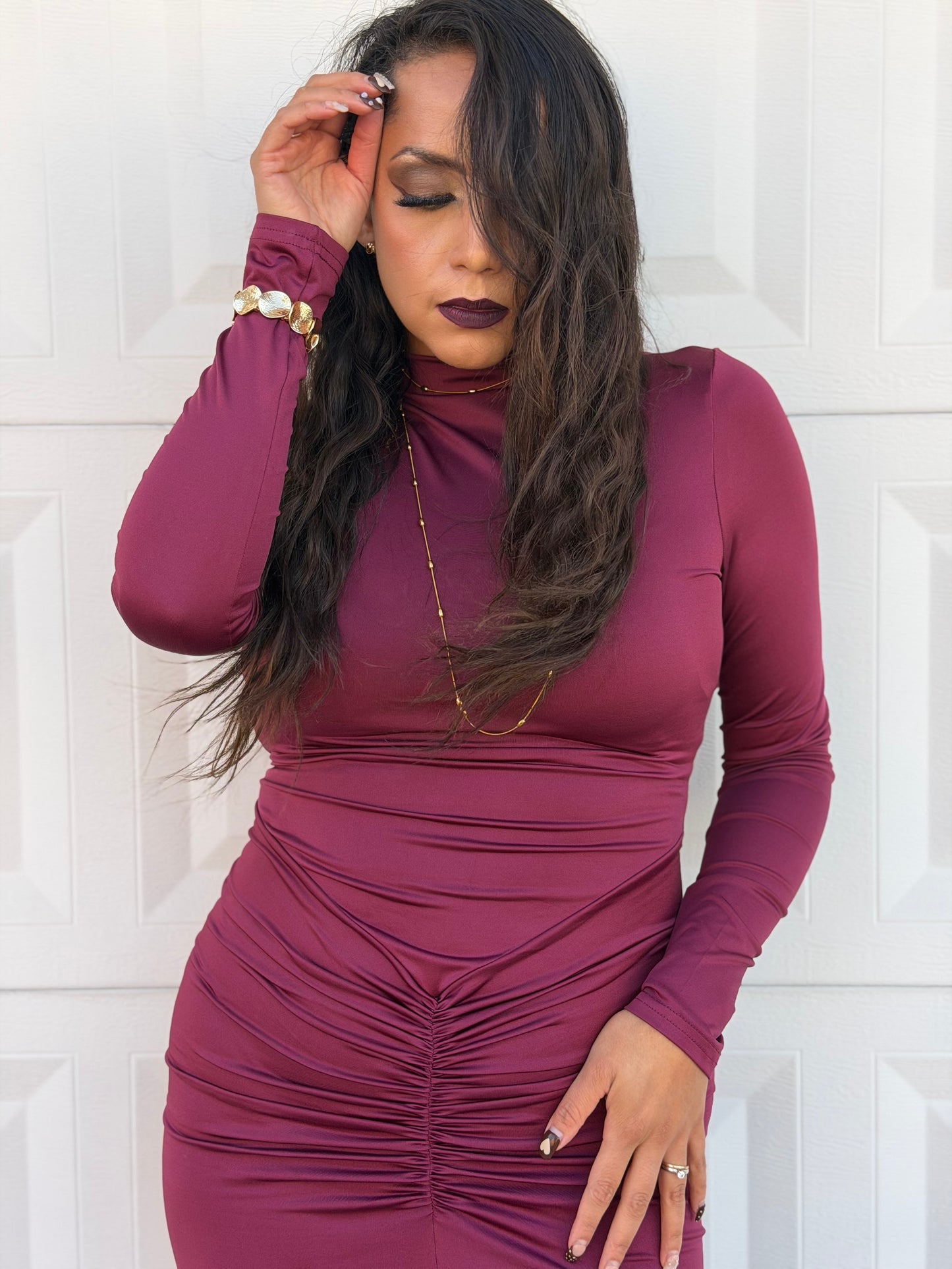 Vestido entallado licra