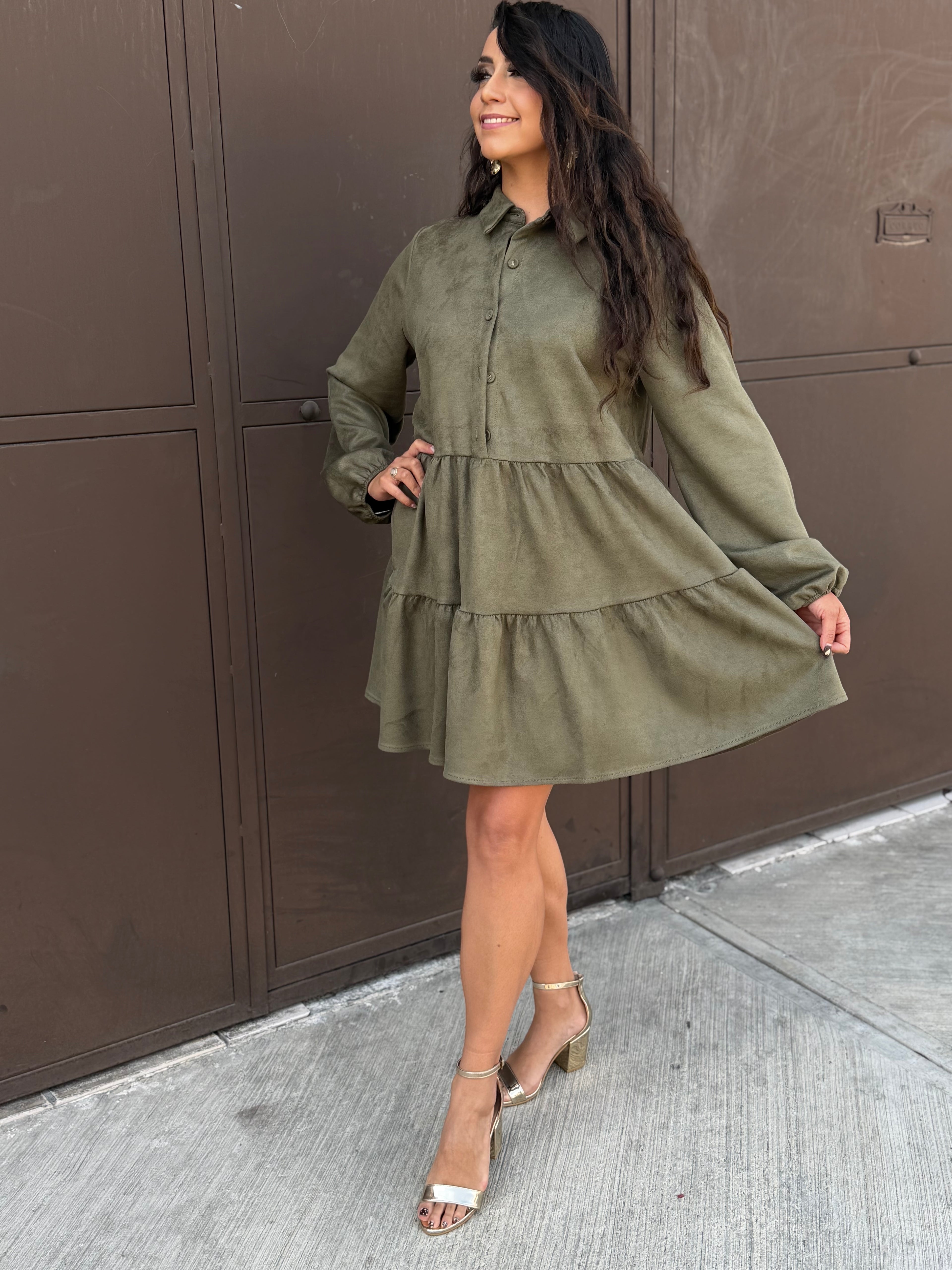 Vestido tipo terciopelo