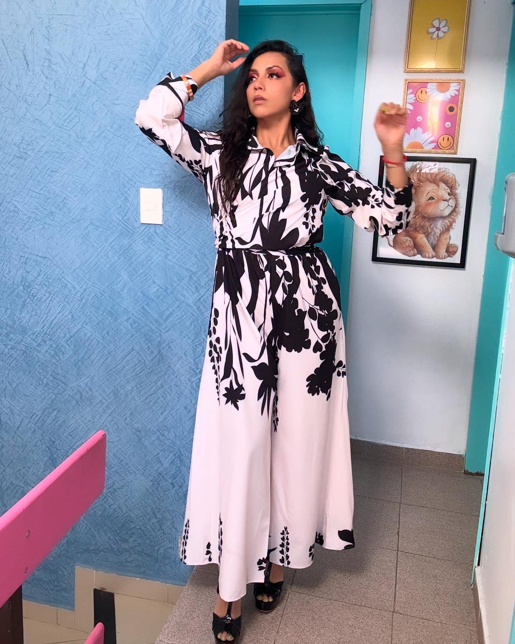 Palazzo cruzado estampado floral