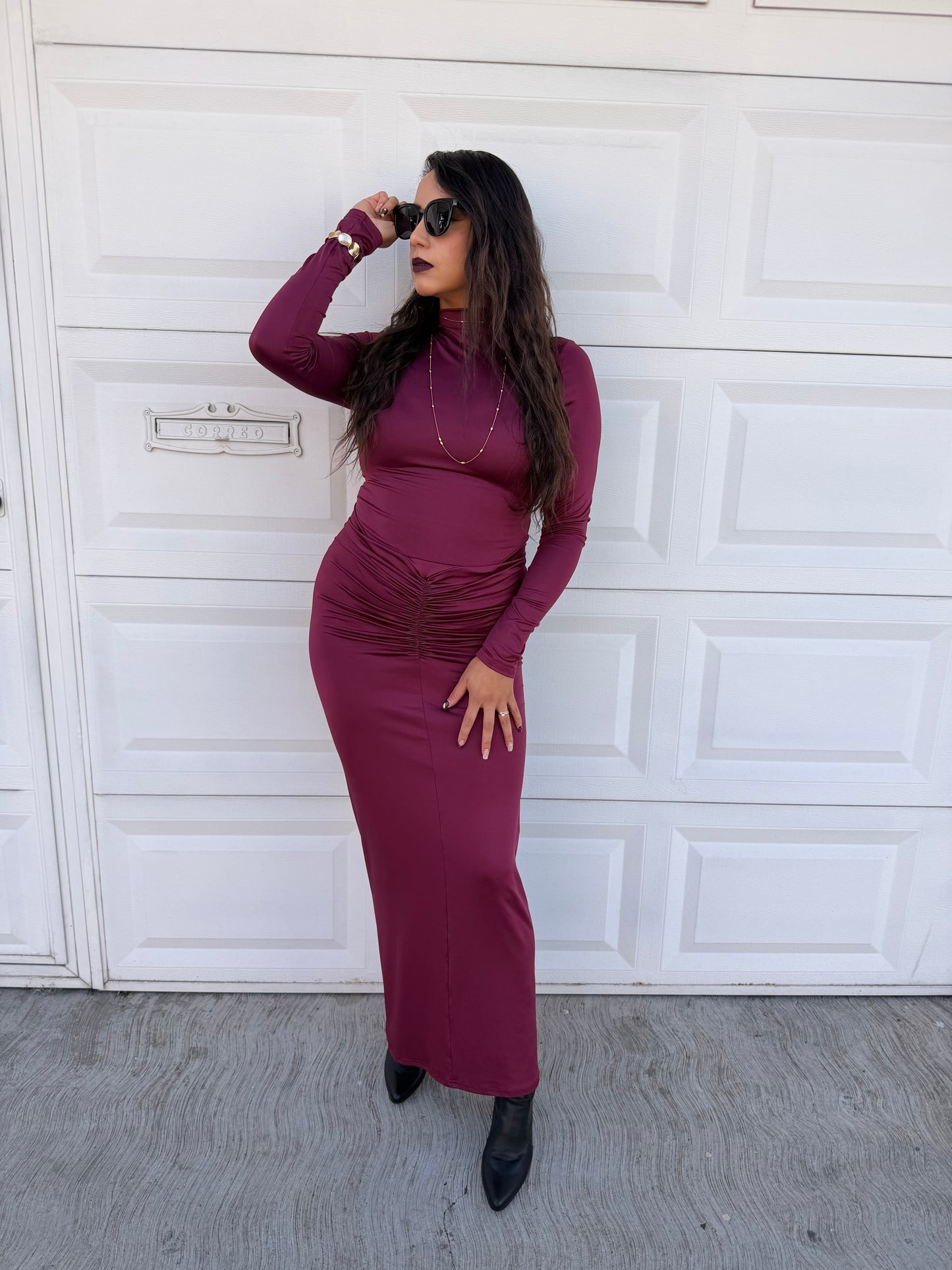 Vestido entallado licra