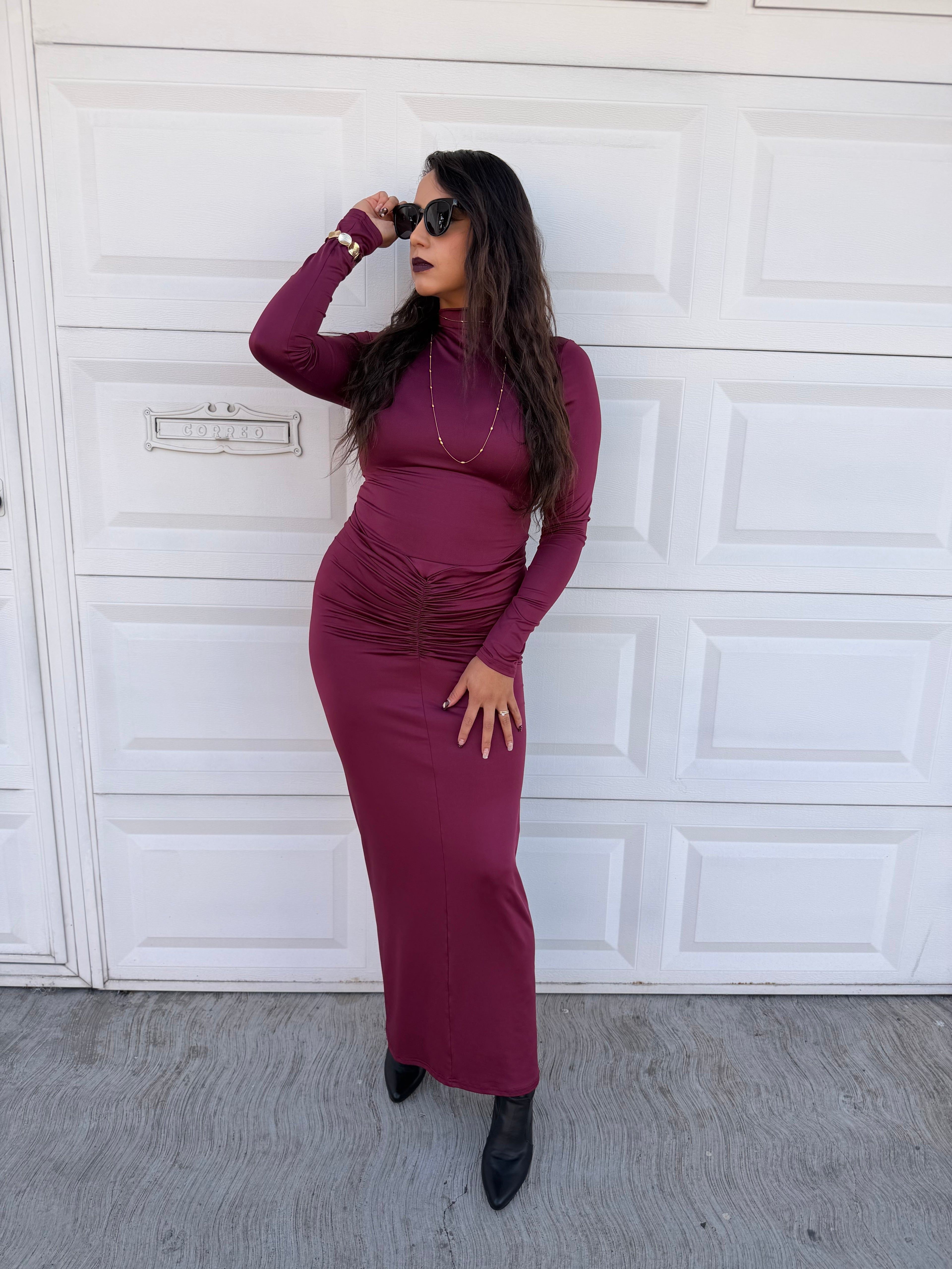 Vestido entallado licra