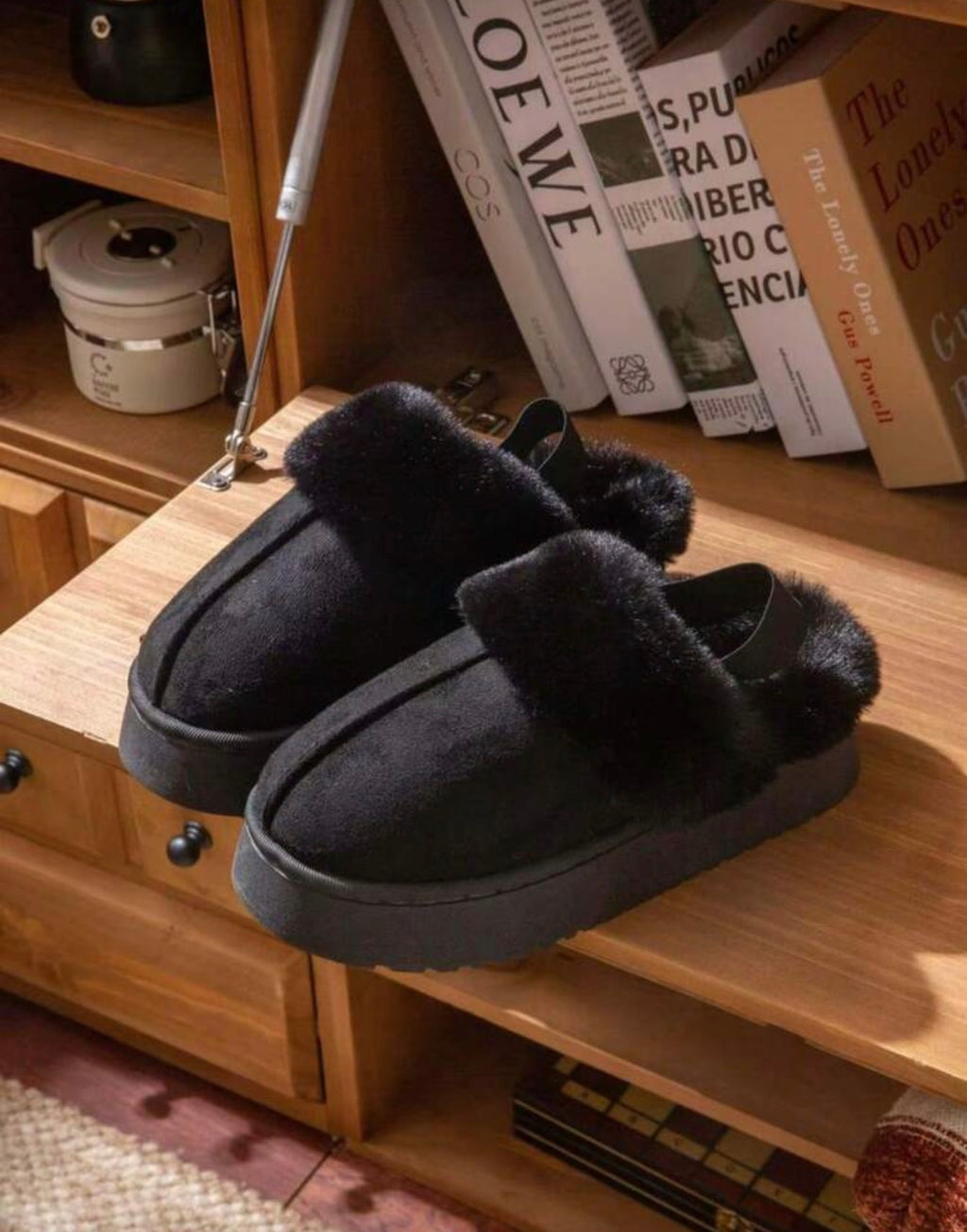 Pantuflas con peluche