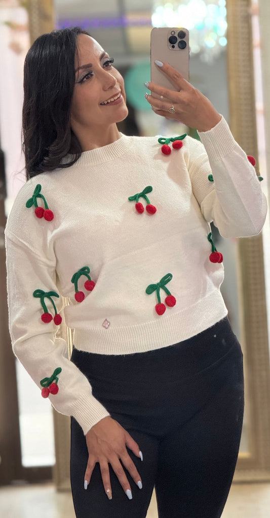 Suéter de cerezas