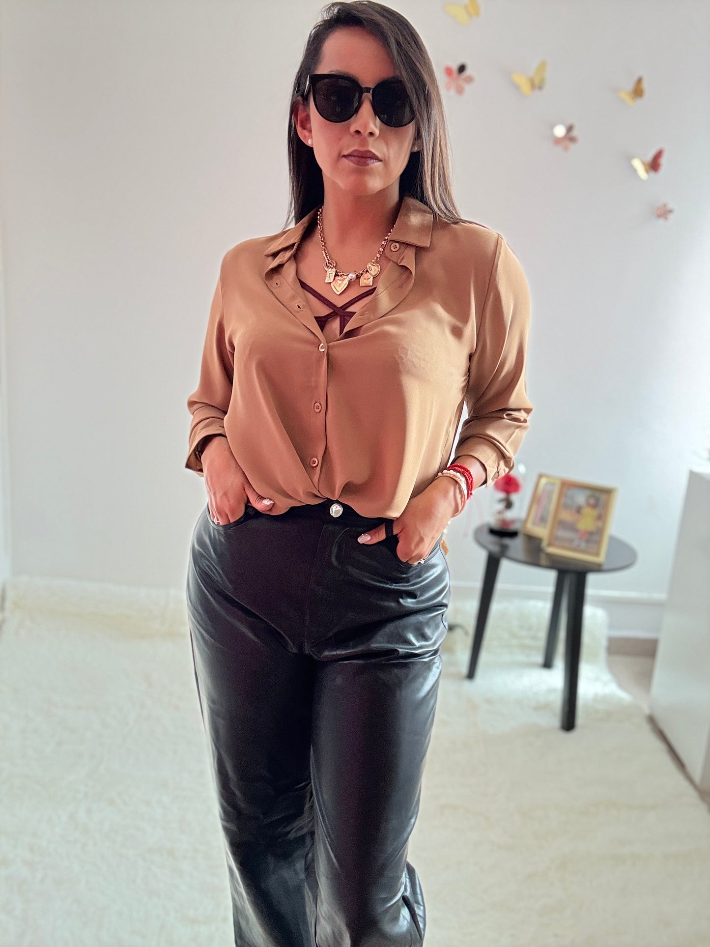 Blusa ligera manga larga