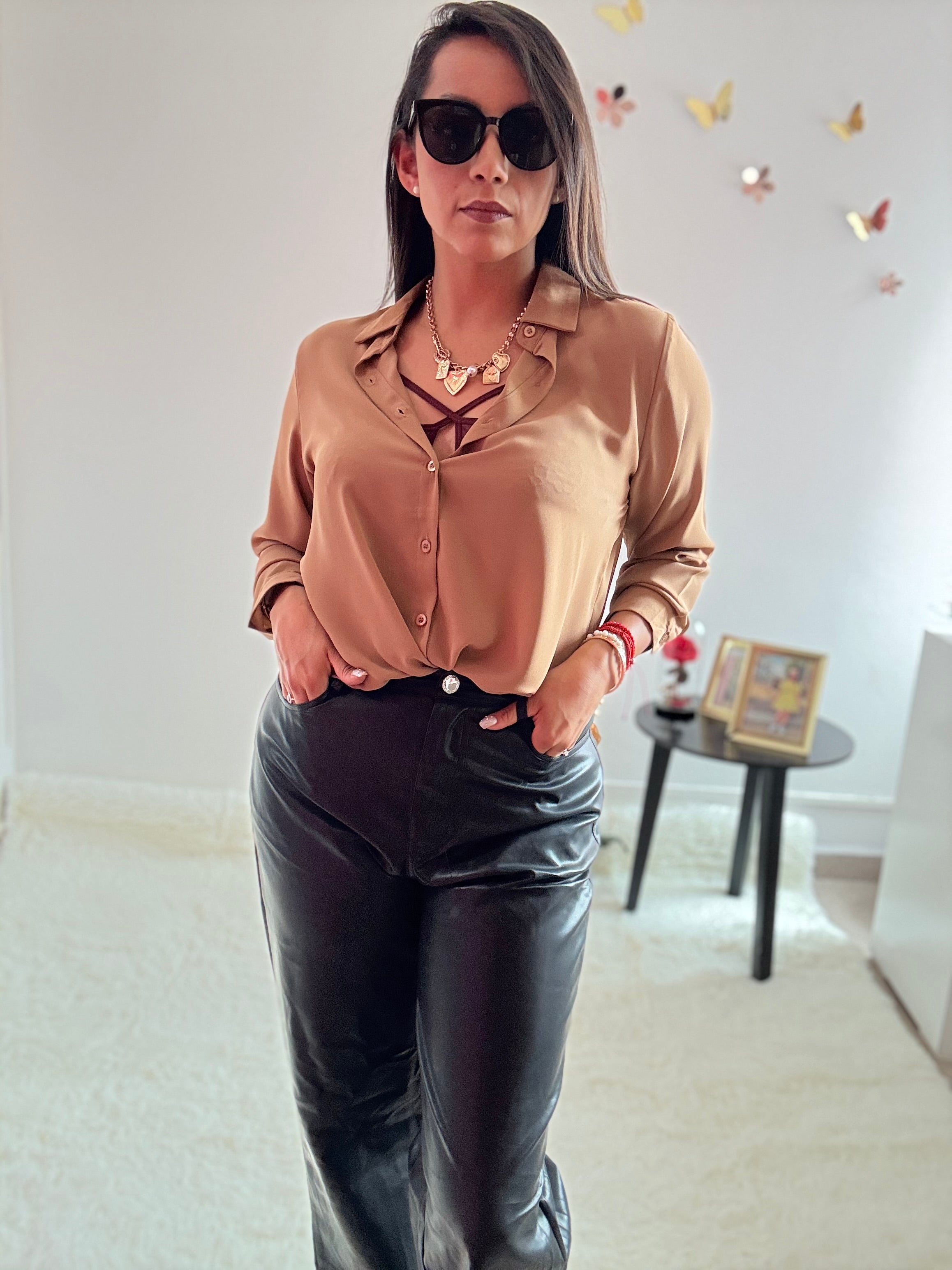 Blusa ligera manga larga