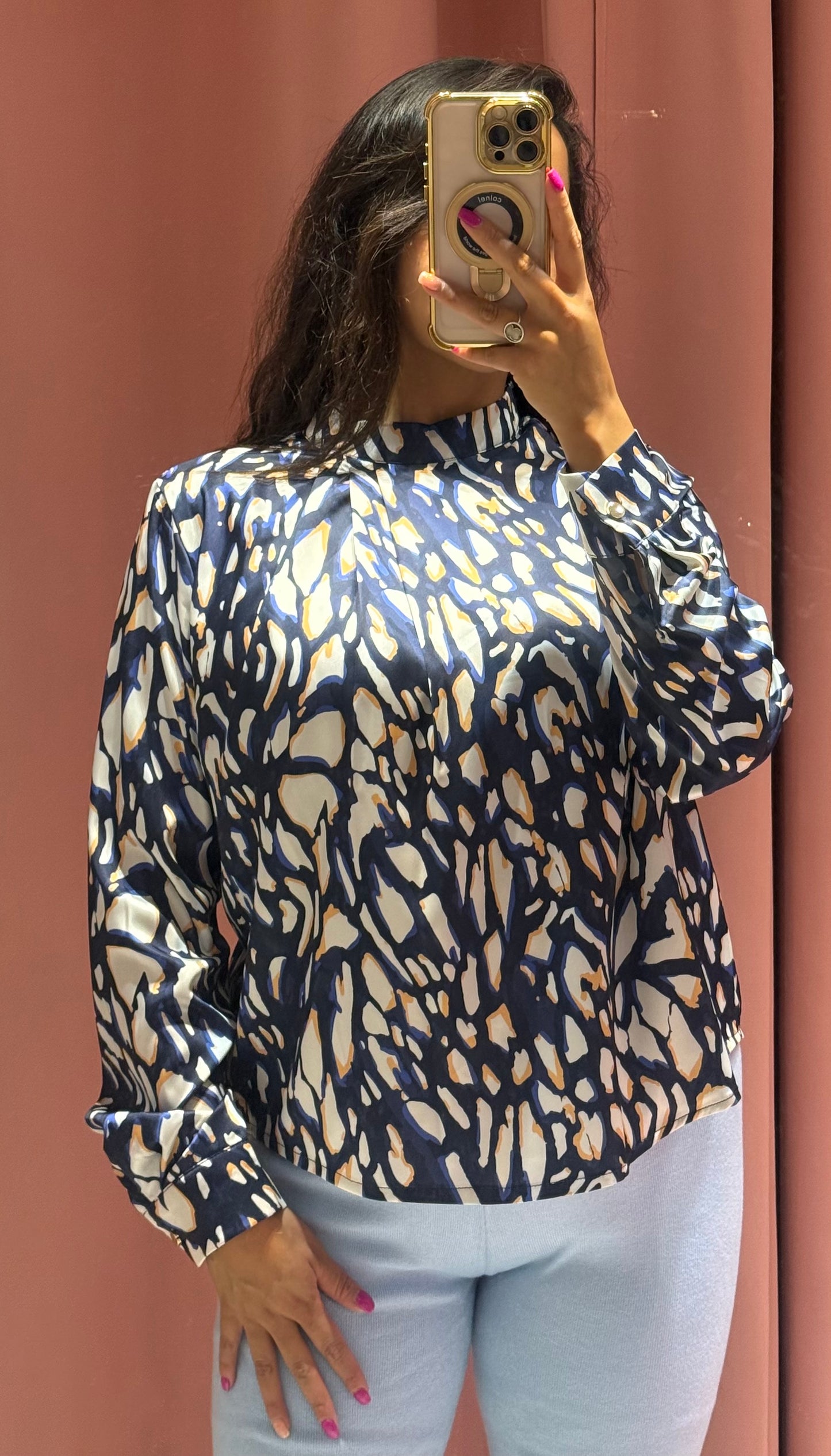 Blusa manga larga colores