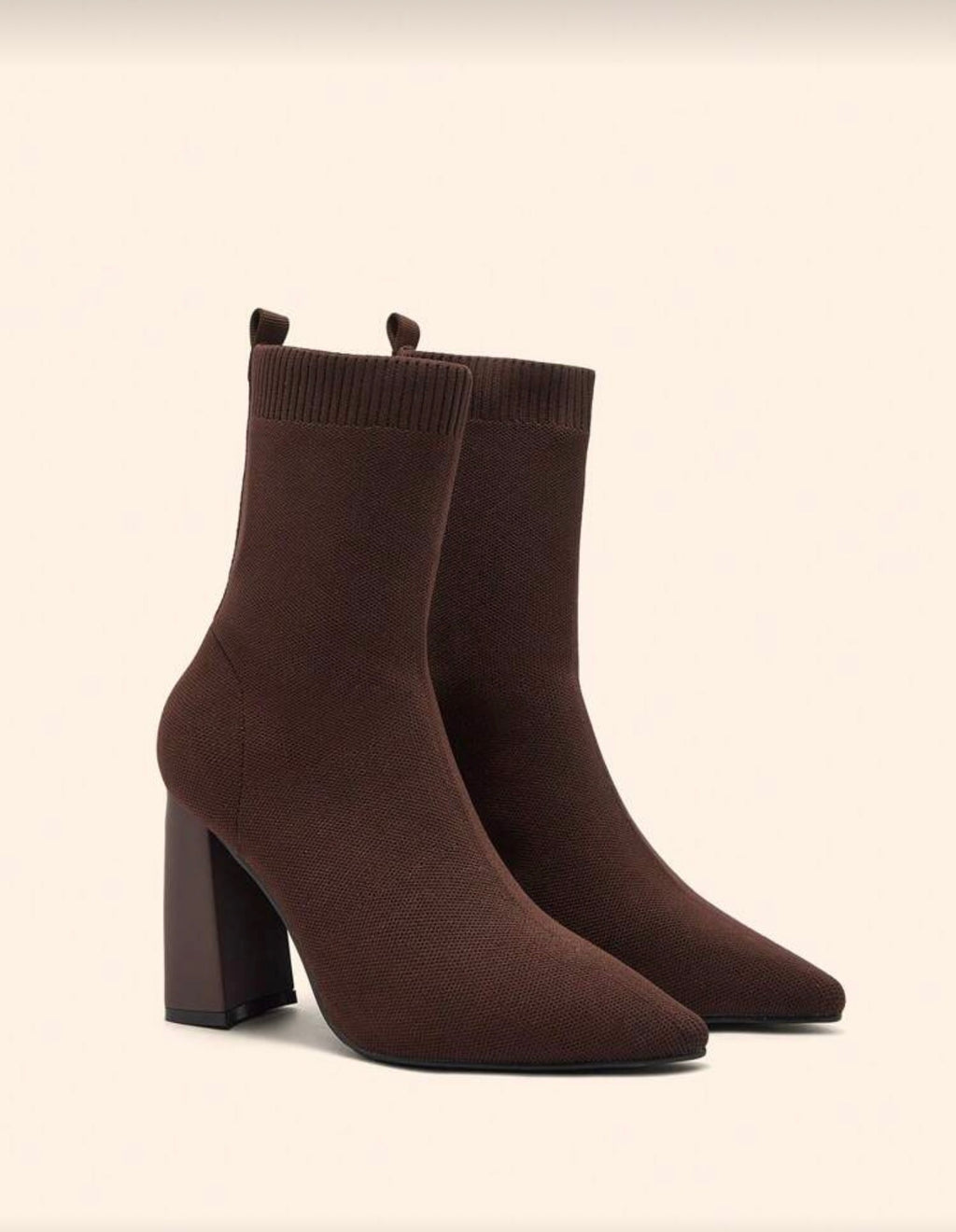 Botines de calcetín de tacón ancho 303