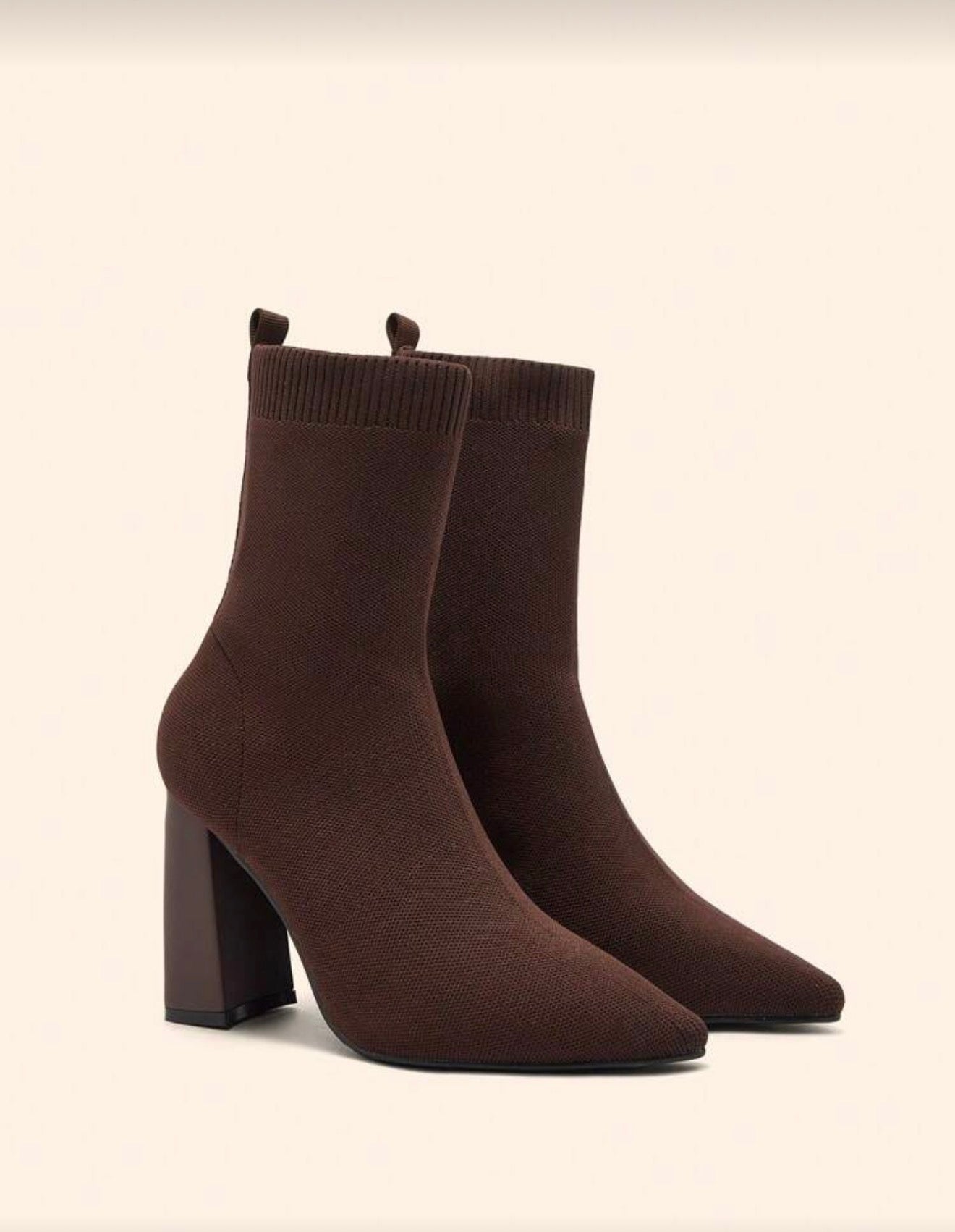 Botines de calcetín de tacón ancho 303