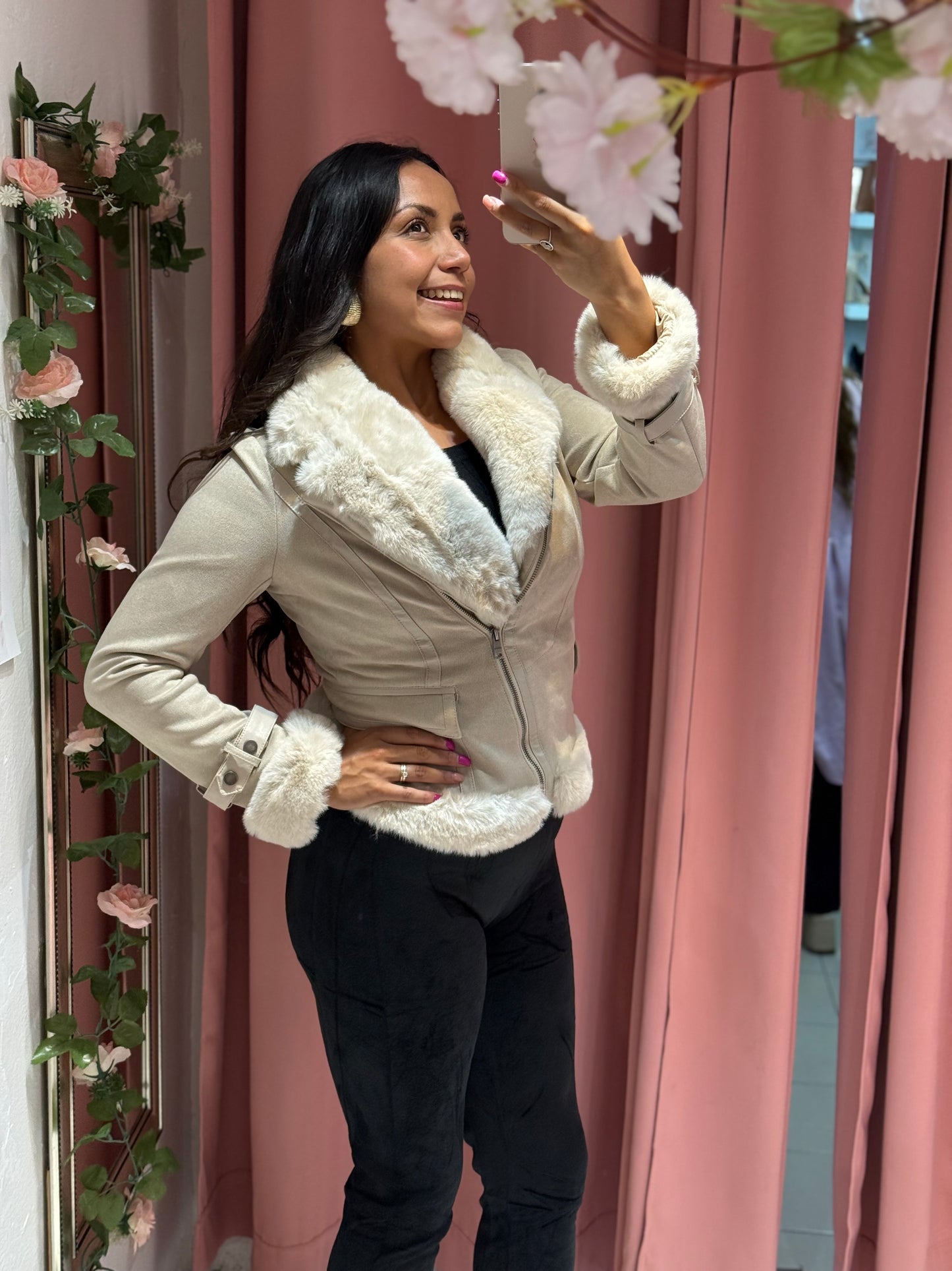 Leggings de terciopelo afelpados