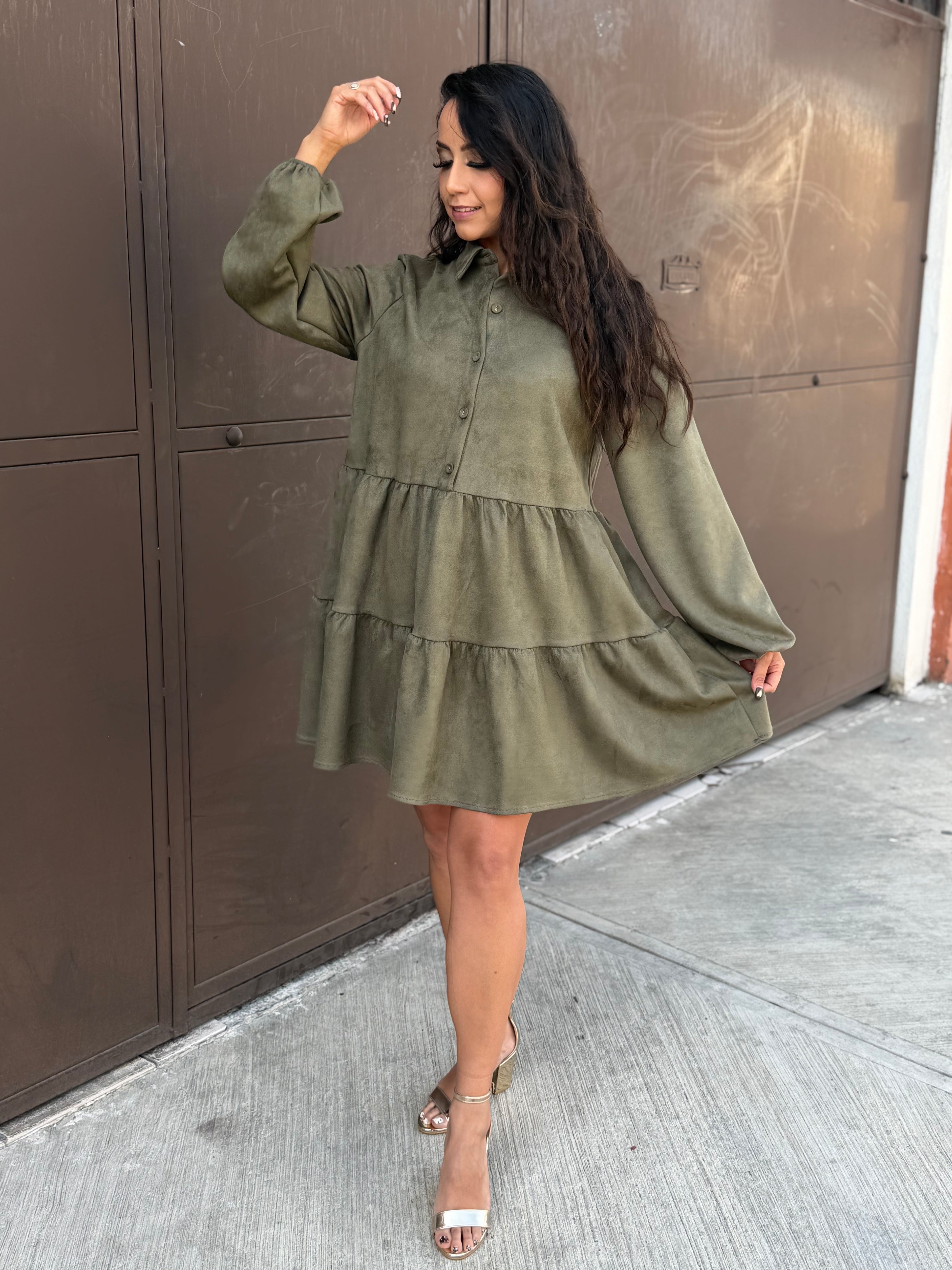 Vestido tipo terciopelo