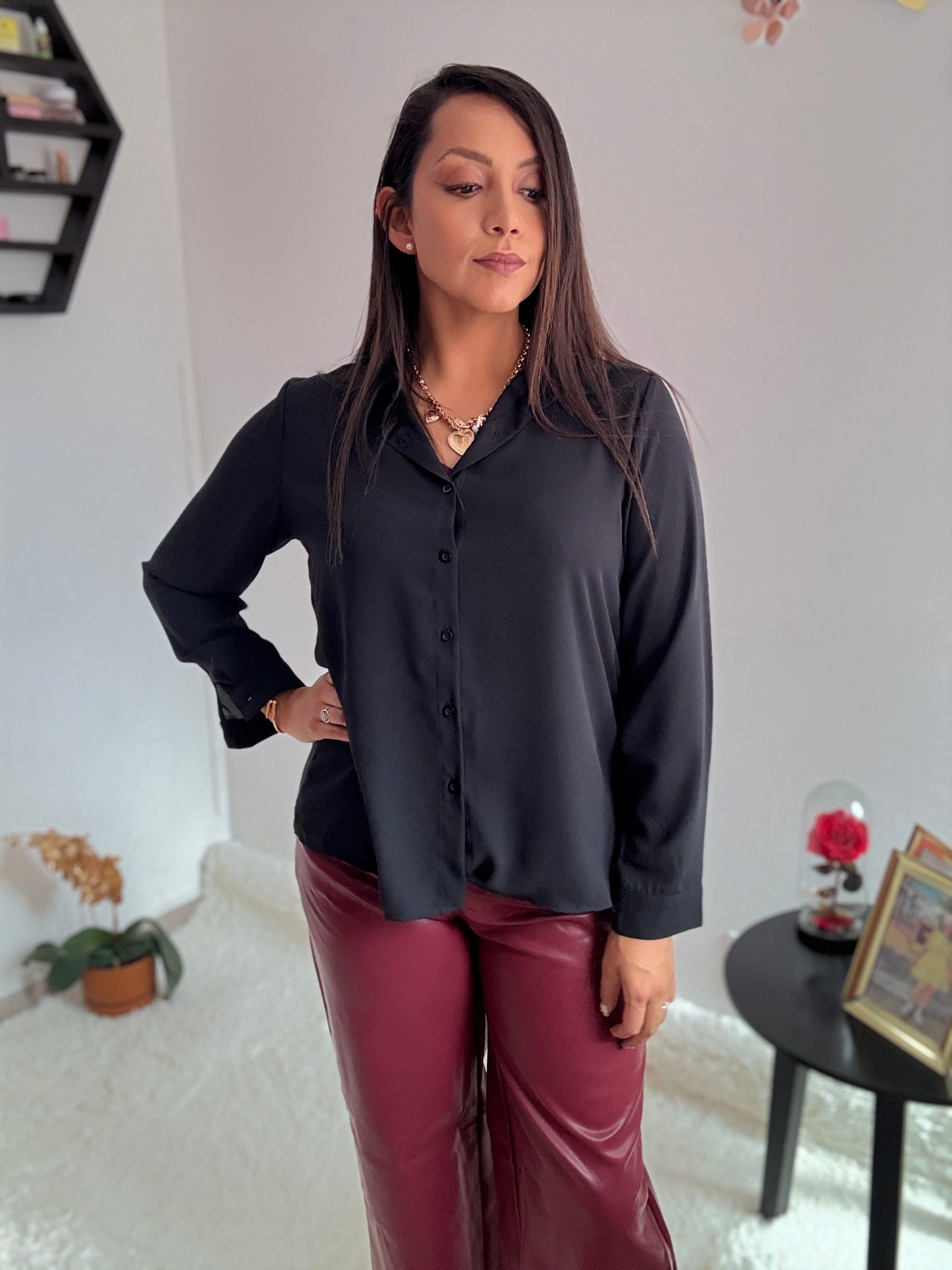 Blusa ligera manga larga