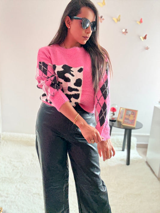 Suéter estampado
