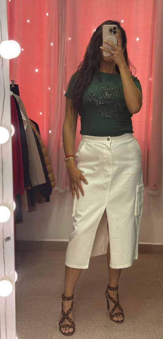 Playera con estampado brillante Mickey mouse