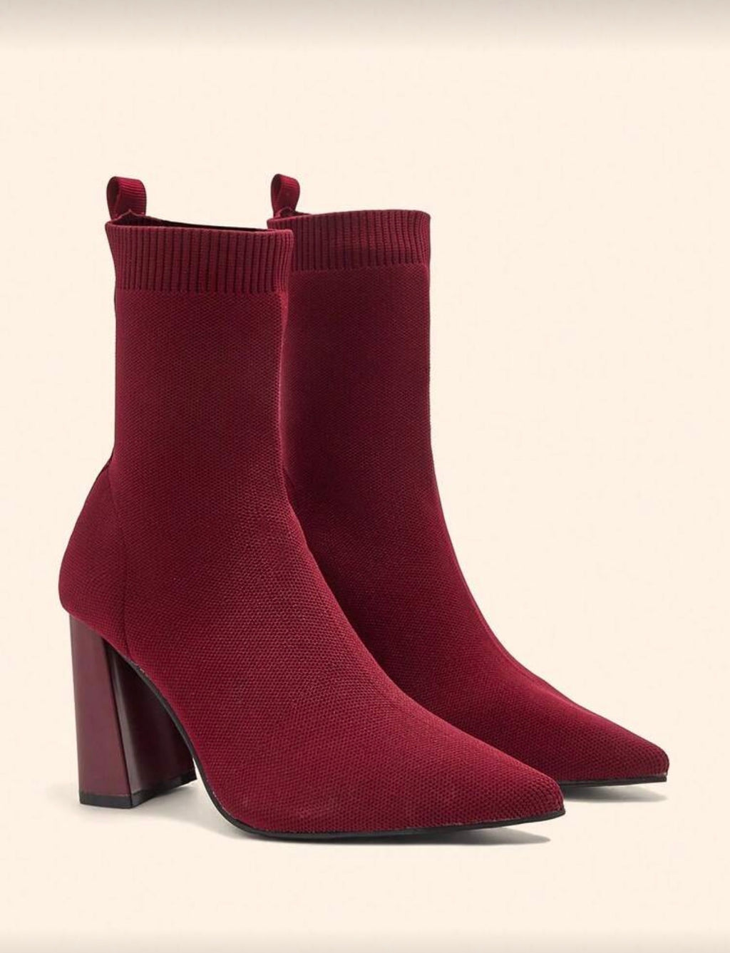 Botines de calcetín de tacón ancho 303