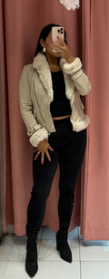 Leggings de terciopelo afelpados