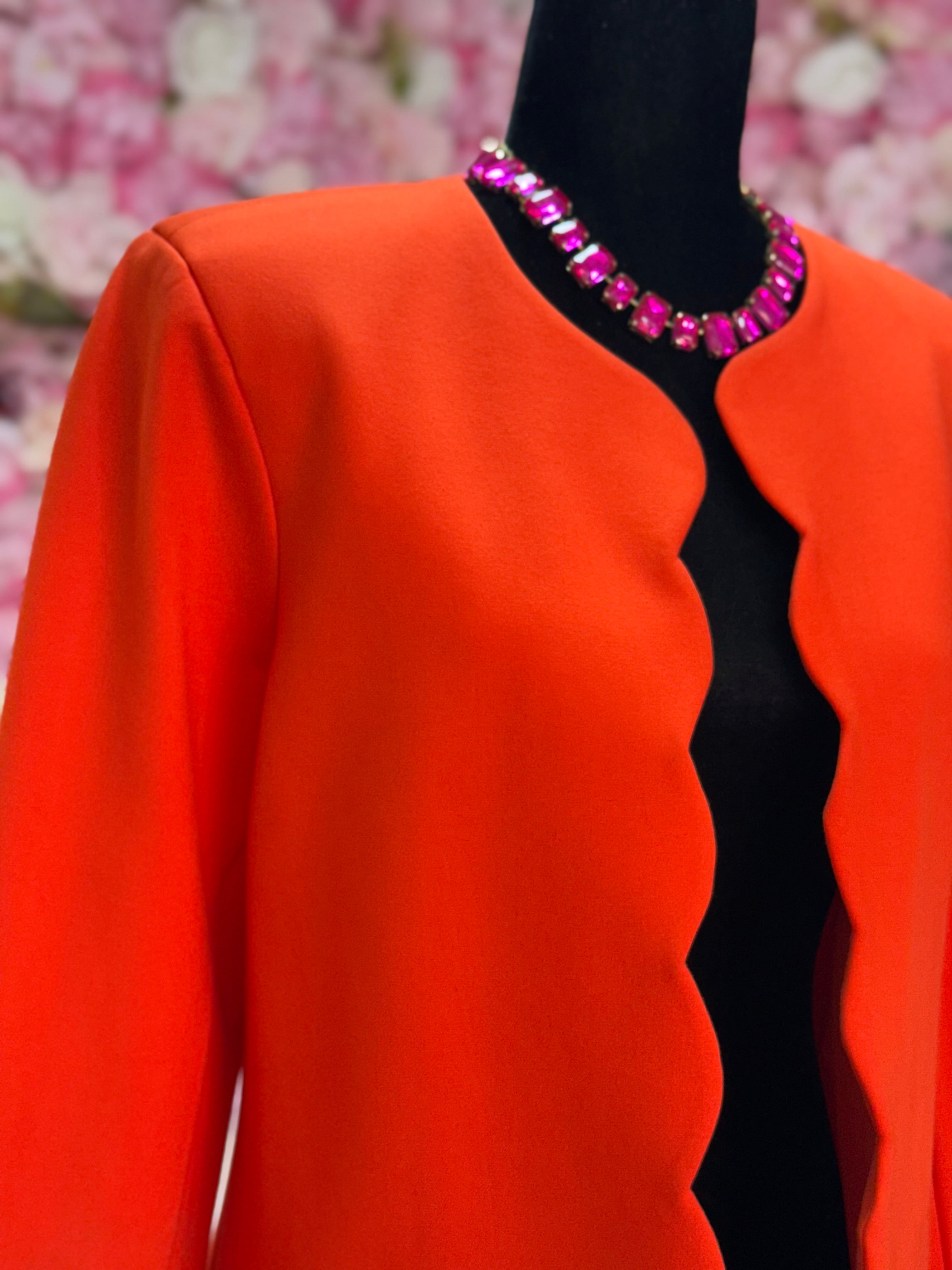 Blazer corto abierto de ondas