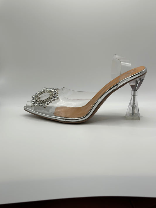 Zapatilla cerrada de princesa transparente