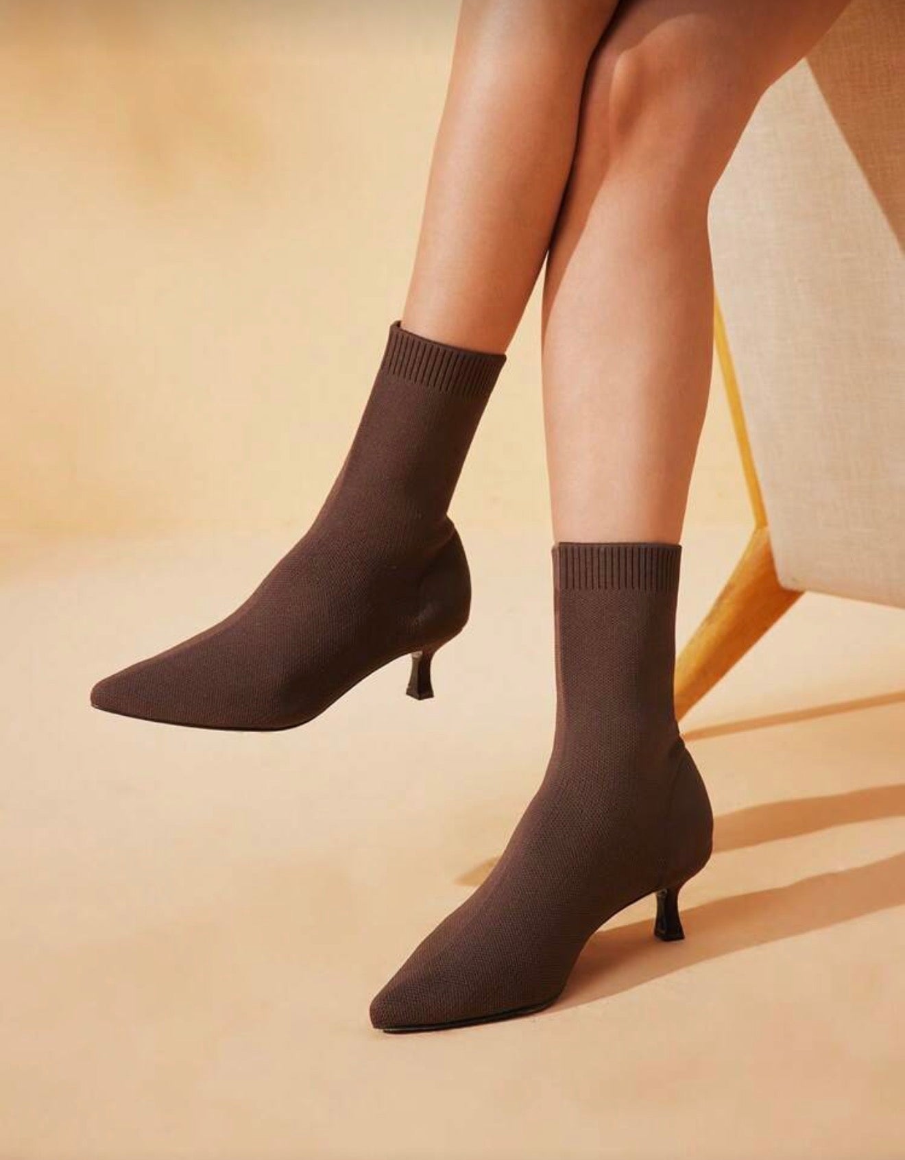 Botines de calcetín 3 cm