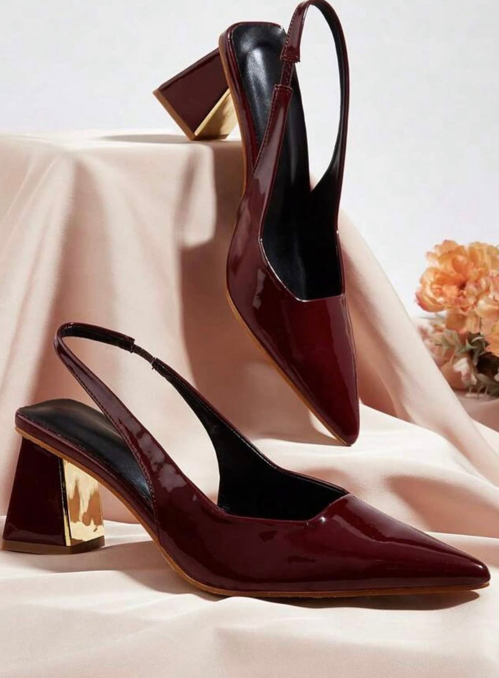 Zapatilla tacón cuadrado 5 cm