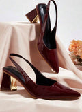Zapatilla tacón cuadrado 5 cm
