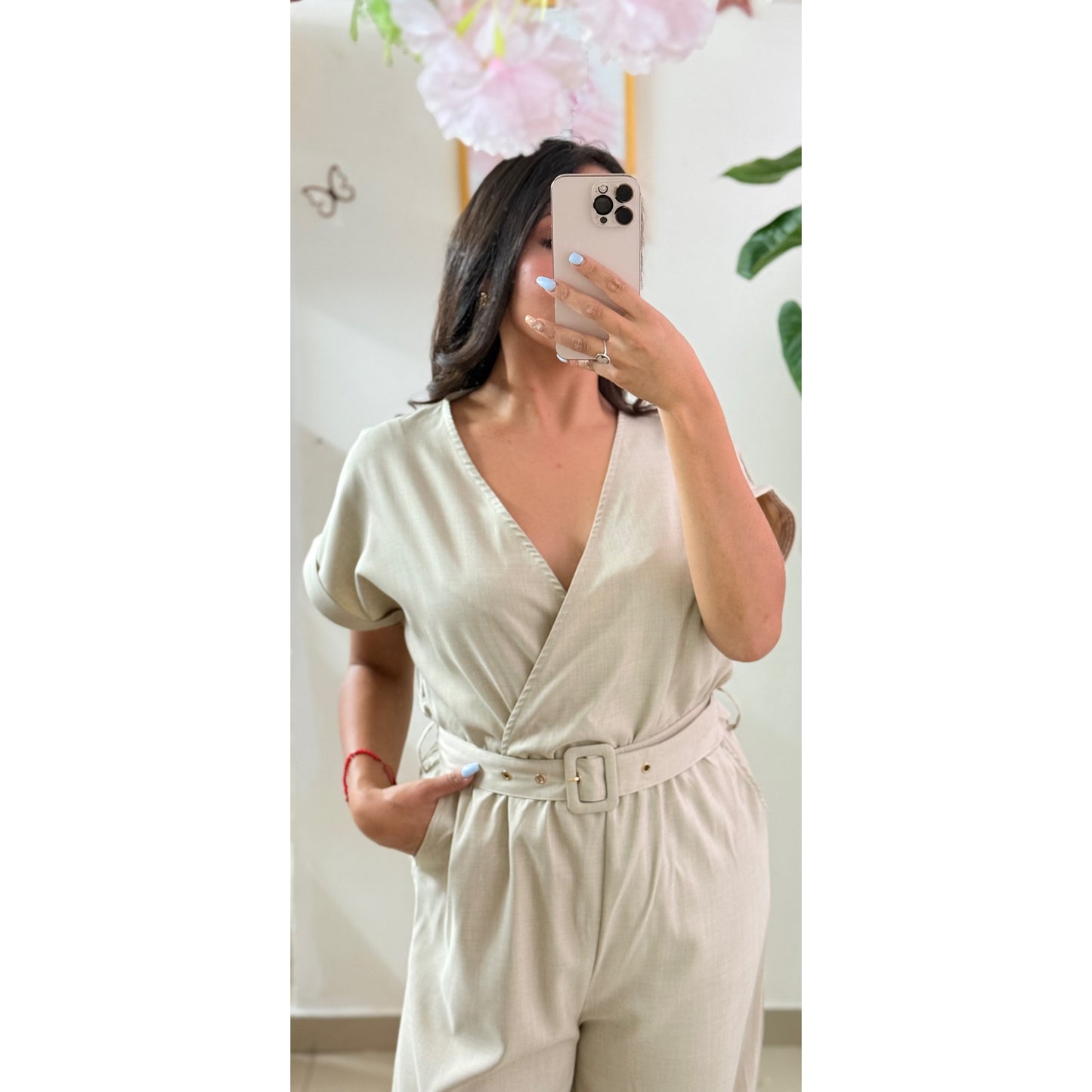 Palazzo para mujer con cinturón