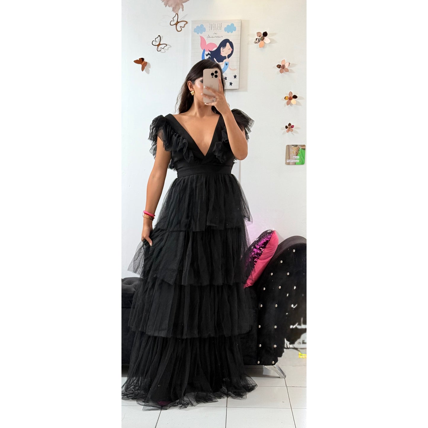 Vestido largo de Tul