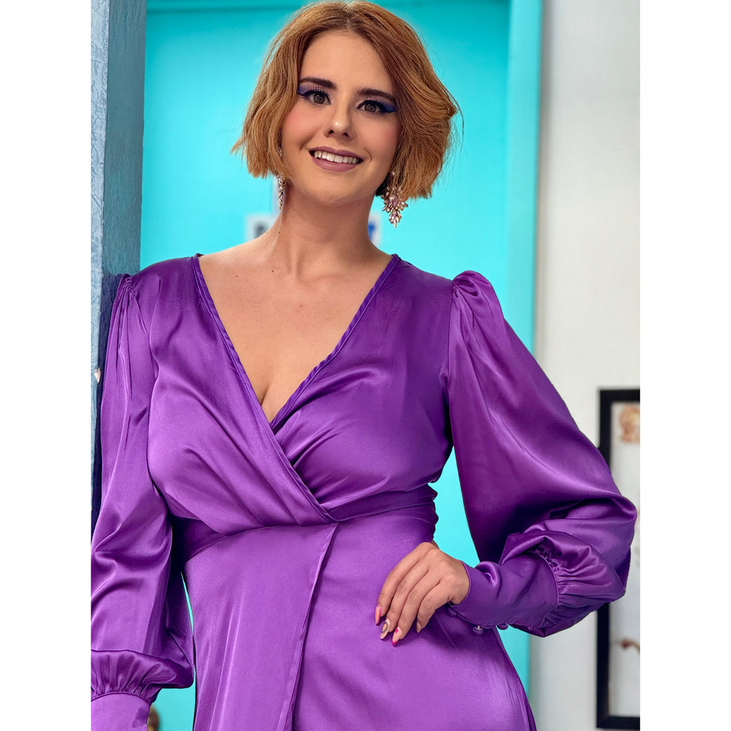 Vestido largo elegante mujer