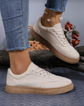 Tenis piel de durazno casual
