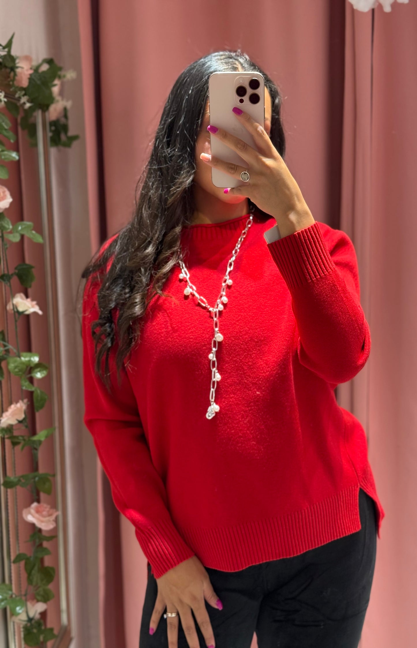 Suéter cuello redondo