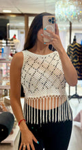 Blusa flecos