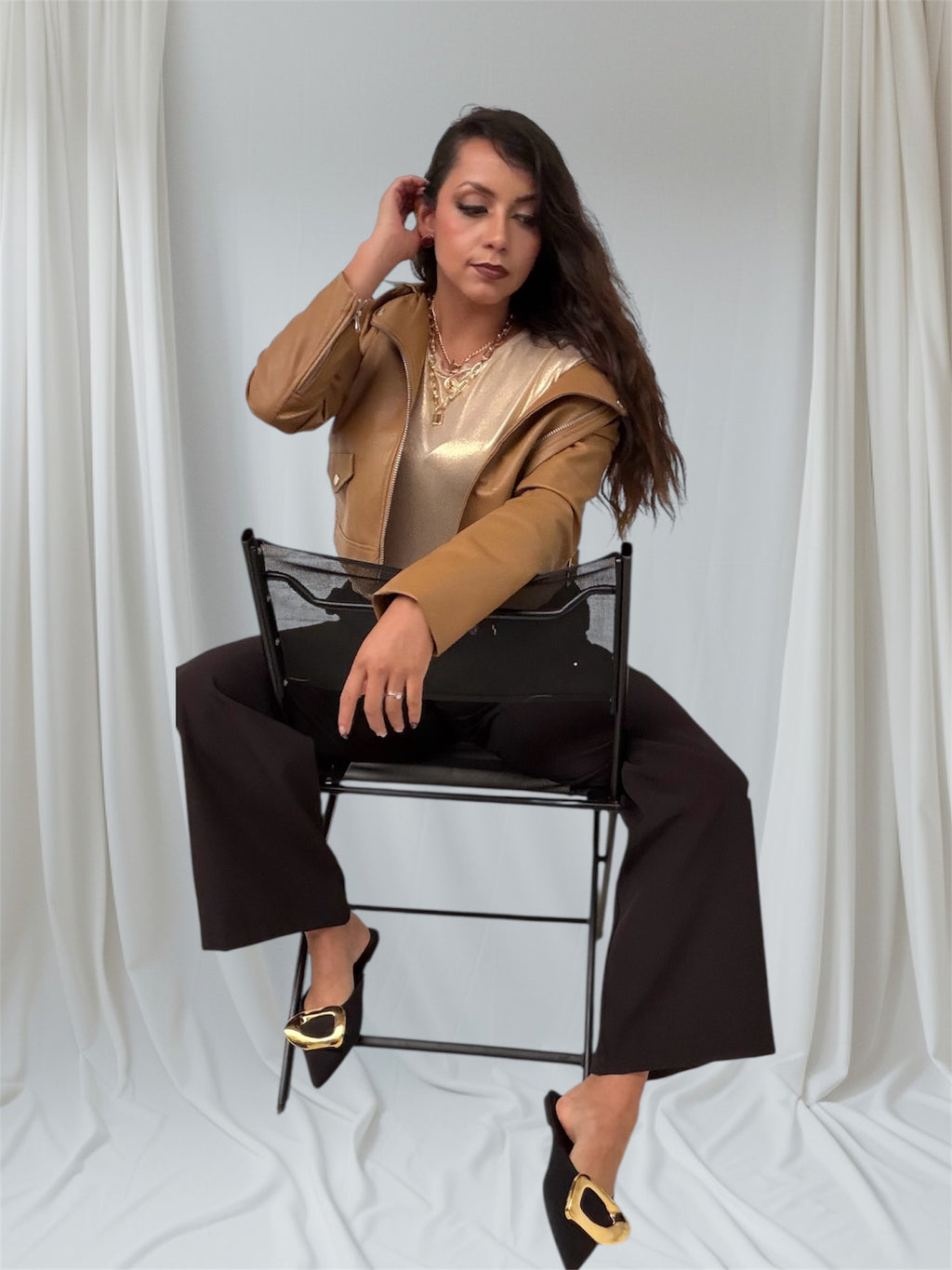 Blusa dorada