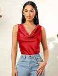 Blusa con cuello de capucha