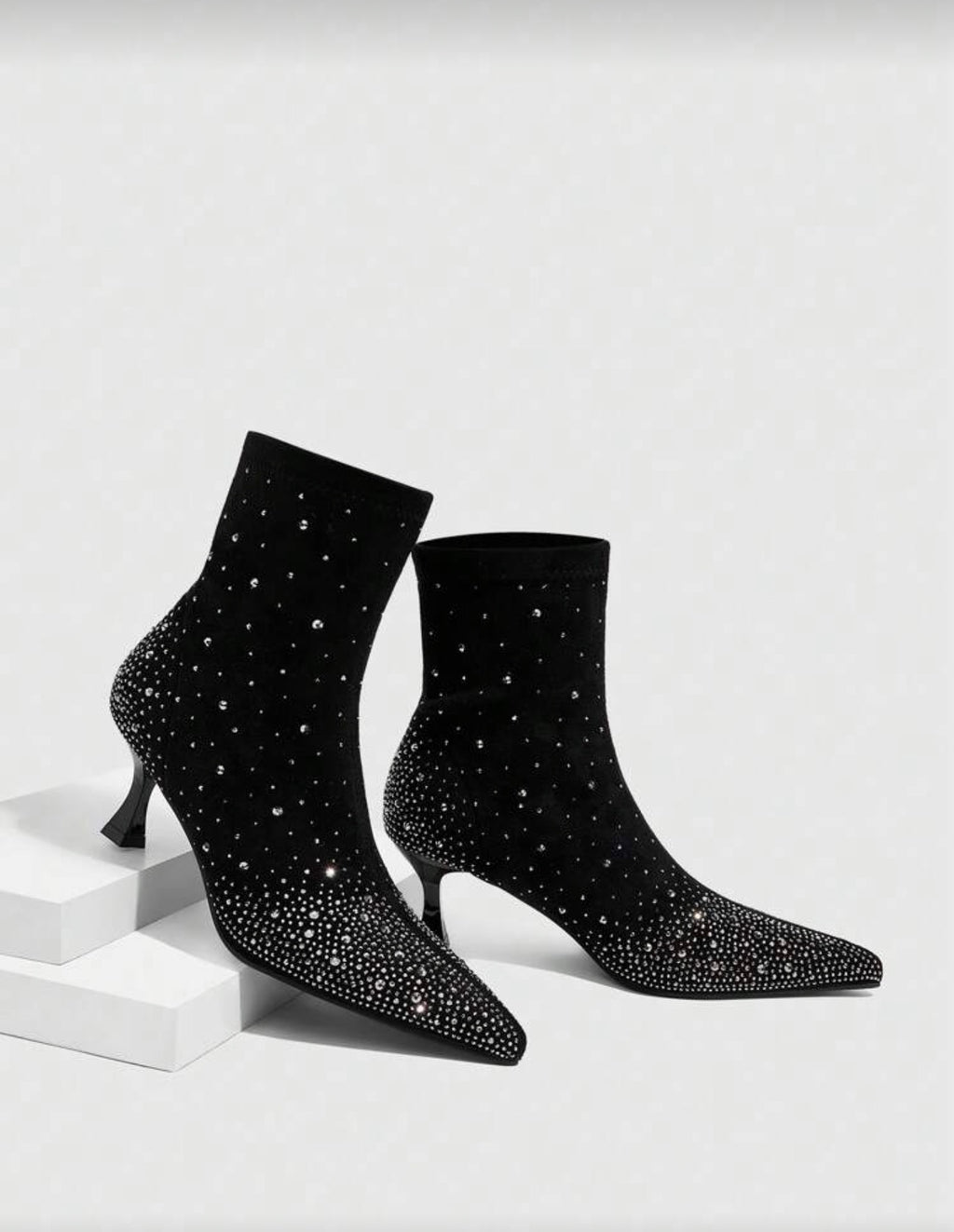 Botines de calcetín con brillos