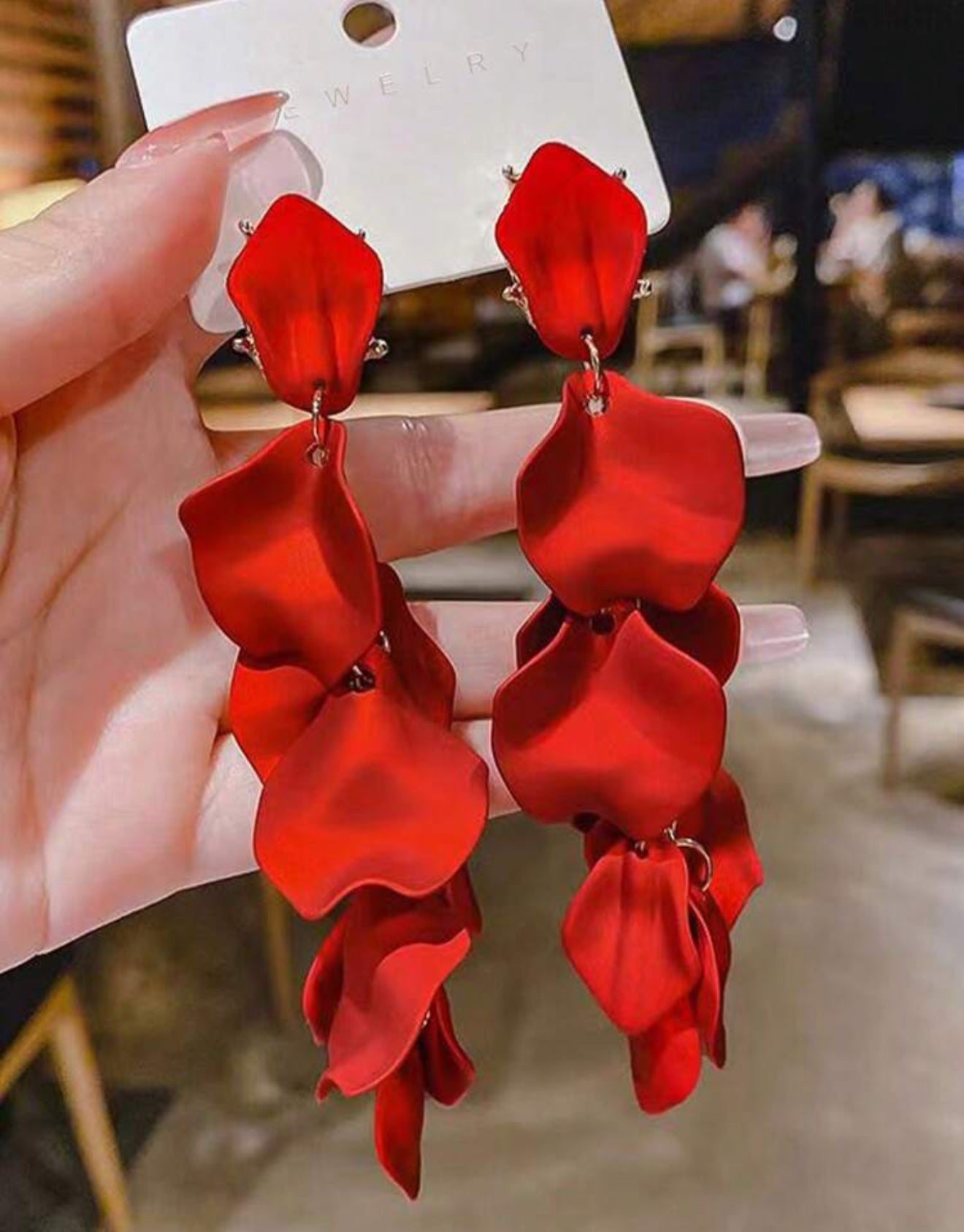 Aretes largos